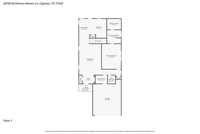 20730 Dickinson Manor Lane, Cypress, TX 77433