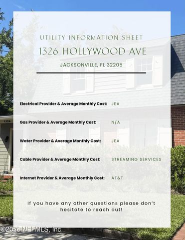 1326 HOLLYWOOD Avenue, Jacksonville, FL 32205