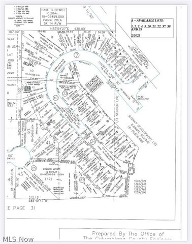 133 Lucretia Lane Lot 5, Columbiana, OH 44408