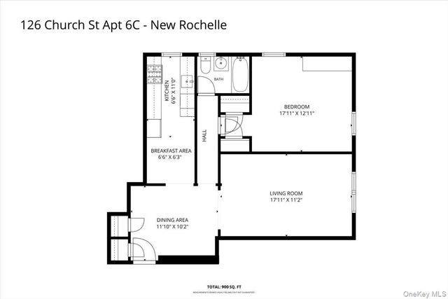 126 Church Street 6C, New Rochelle, NY 10805