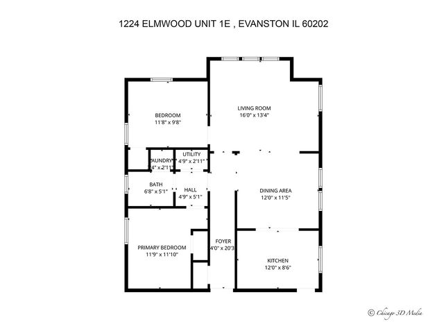 1224 Elmwood Avenue 1E, Evanston, IL 60202