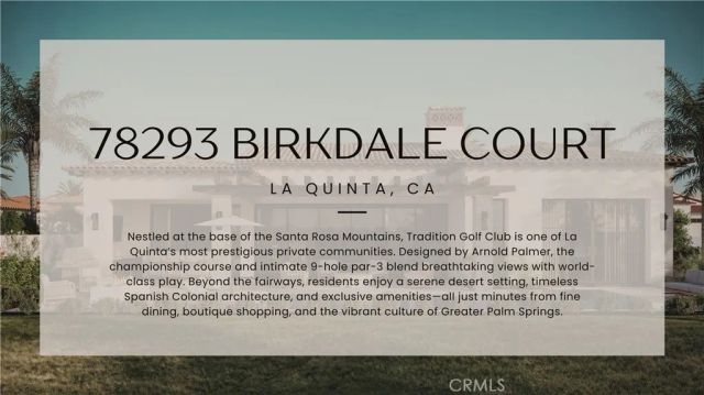 78293 Birkdale, La Quinta, CA 92253
