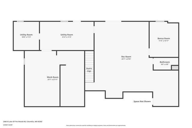 2460 N LAKE OF THE WOODS RD, Columbia, MO 65202