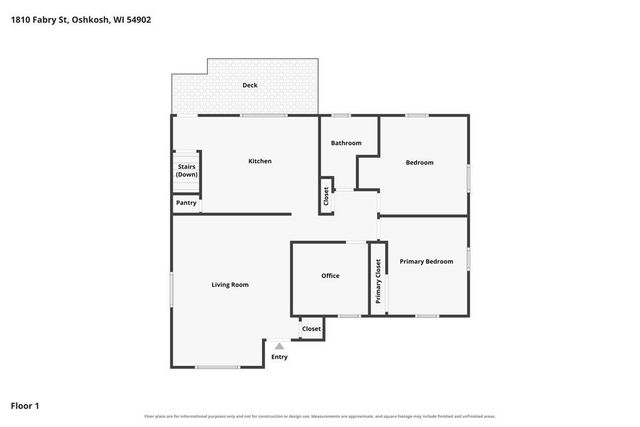 1810 FABRY STREET, Oshkosh, WI 54902