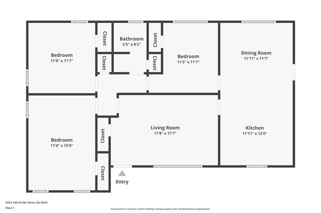 419 E 13th SW Street, Rome, GA 30161