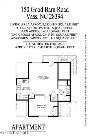 150 Good Barn Road, Vass, NC 28394