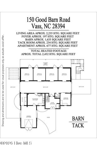 150 Good Barn Road, Vass, NC 28394