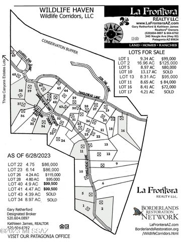 194 Tanglehead Lane Lot 23, Patagonia, AZ 85624