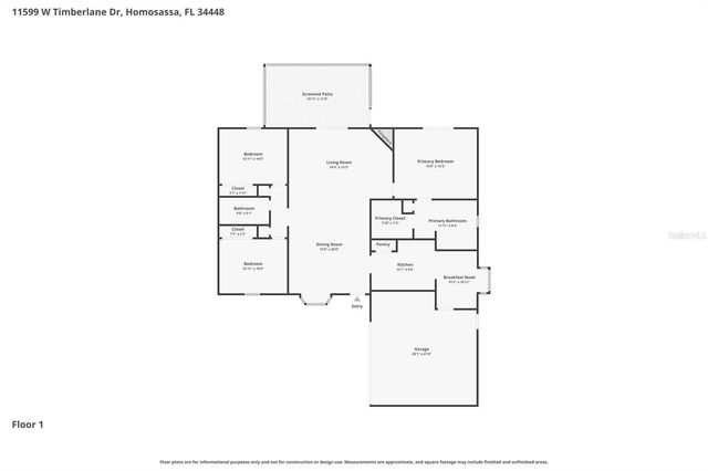 11599 W TIMBERLANE DRIVE, Homosassa, FL 34448