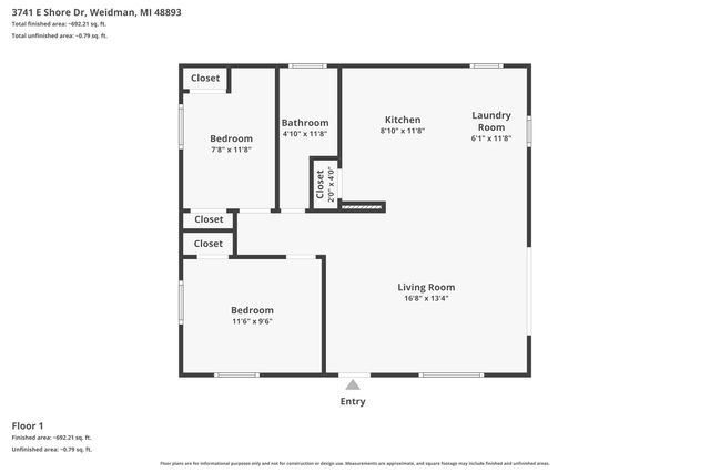 3741 E Shore Drive, Weidman, MI 48893