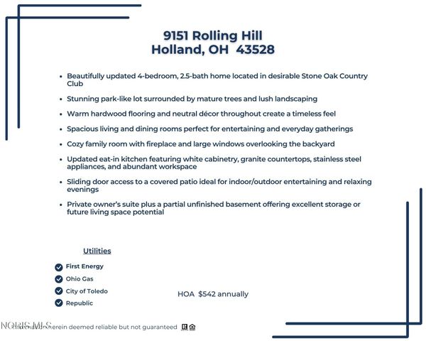 9151 Rolling Hill Road, Holland, OH 43528