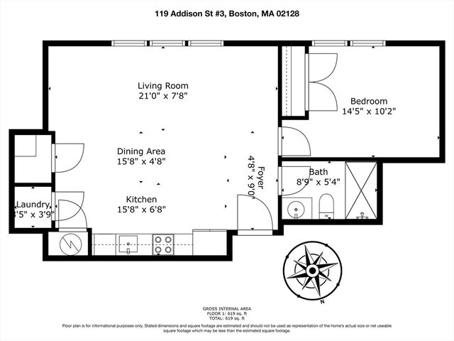 119-121 Addison St 9, Boston, MA 02128