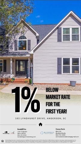 103 Lyndhurst Drive, Anderson, SC 29621