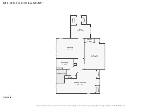 839 S JACKSON STREET, Green Bay, WI 54301