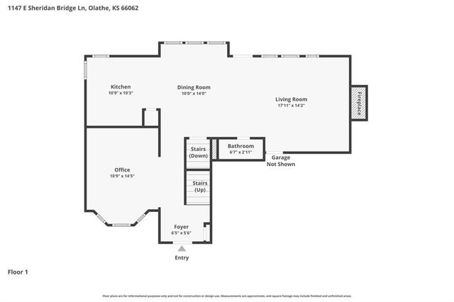 1147 E Sheridan Bridge Lane, Olathe, KS 66062