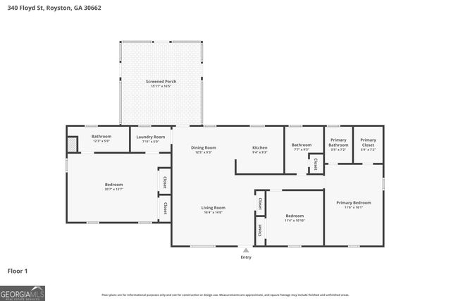 340 Floyd Street, Royston, GA 30662