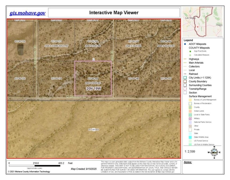 2981 S Hopi Road, Golden Valley, AZ 86413