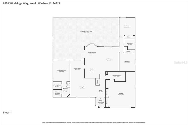 8370 WINDRIDGE WAY, Weeki Wachee, FL 34613