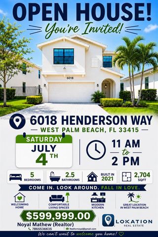 6018 Henderson Way, West Palm Beach, FL 33415