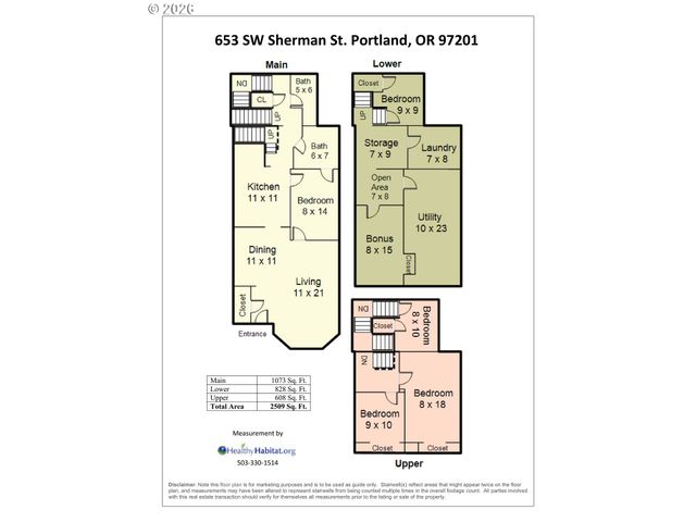 653 Sw SHERMAN St, Portland, OR 97201