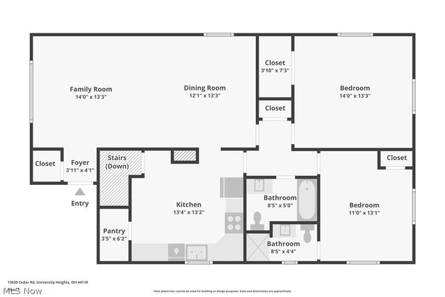 13630 Cedar Road Lower, University Heights, OH 44118