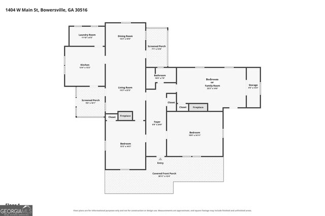 1404 W Main Street, Bowersville, GA 30516