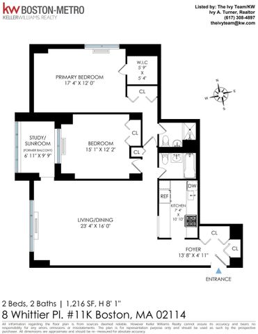 8 Whittier Pl 11K, Boston, MA 02114