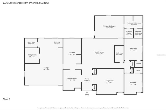 3736 LAKE MARGARET DRIVE, Orlando, FL 32812