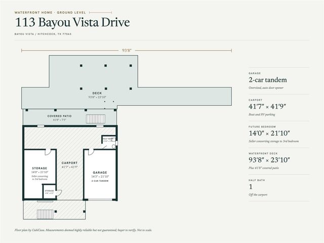 113 Bayou Vista Drive, Hitchcock, TX 77563