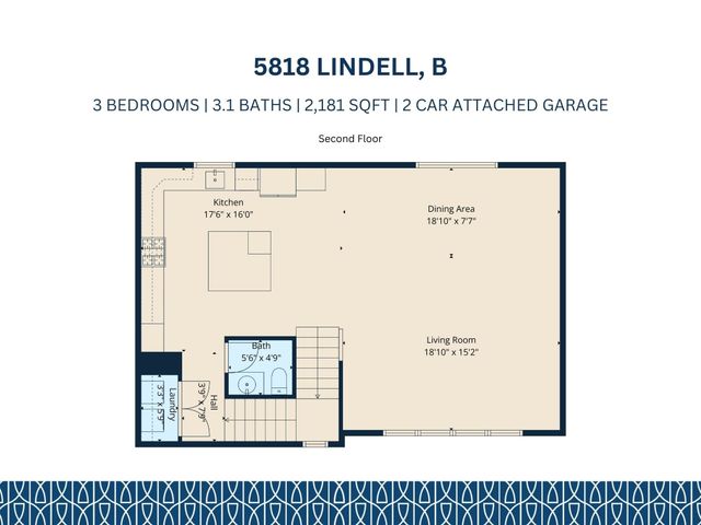 5818 Lindell Avenue B, Dallas, TX 75206