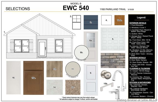 1168 - LOT 540 Parkland Trail, Jeffersonville, IN 47130