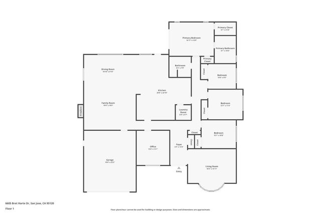 6605 Bret Harte Drive, San Jose, CA 95120