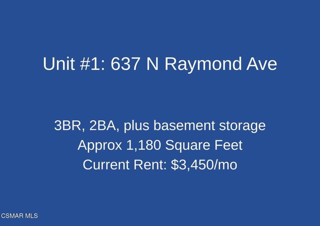 637 Raymond Avenue, Pasadena, CA 91103