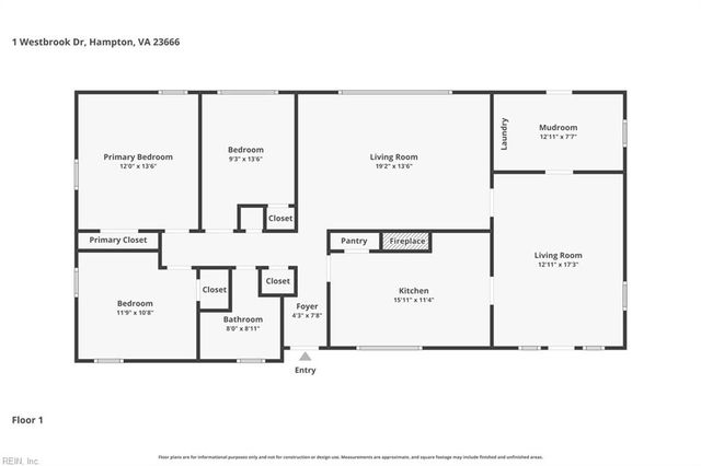 1 Westbrook DR, Hampton, VA 23666