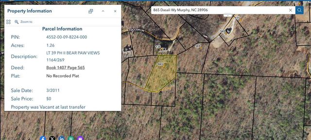 865 Dasali Way, Murphy, NC 28906
