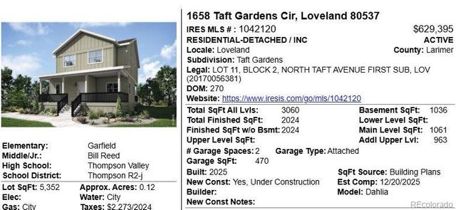 1575 Gard Drive, Loveland, CO 80537
