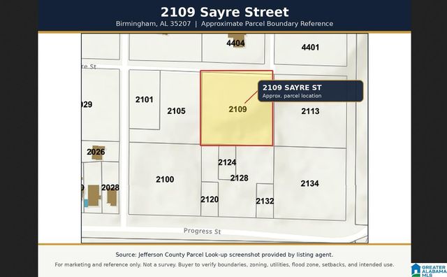 2109 SAYRE STREET, Birmingham, AL 35207