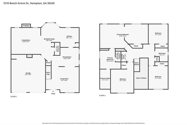 1510 Beech Grove Drive, Hampton, GA 30228