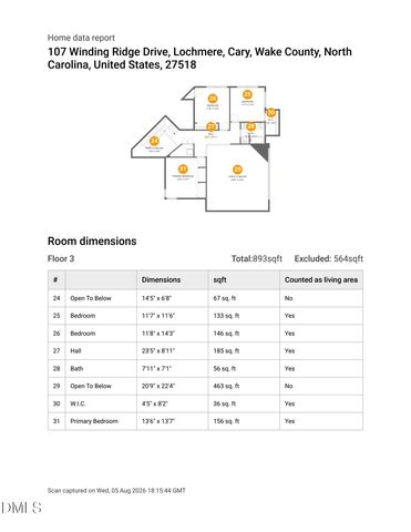 107 Winding Ridge Drive, Cary, NC 27518