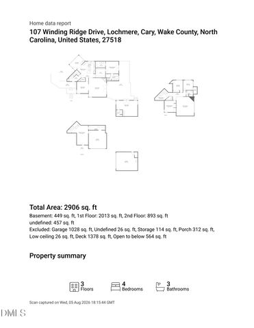 107 Winding Ridge Drive, Cary, NC 27518