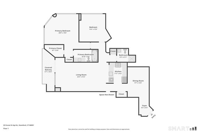 25 Forest Street 6L, Stamford, CT 06901