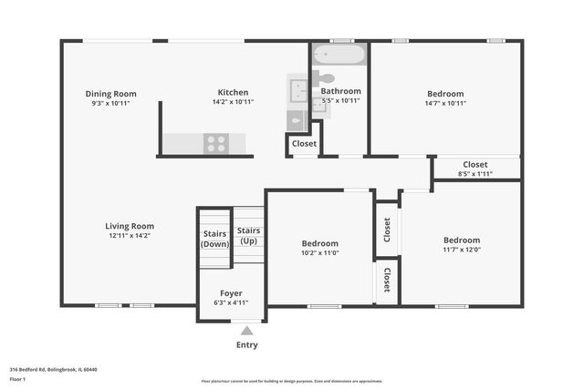 316 Bedford Road, Bolingbrook, IL 60440