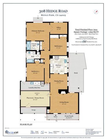 308 Hedge Road, Menlo Park, CA 94025