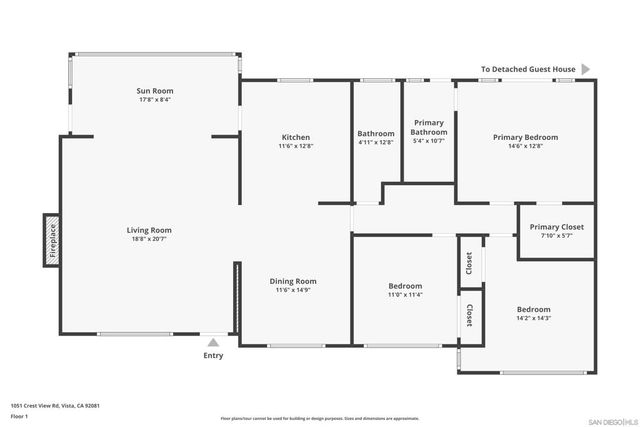 1051 Crest View Rd, Vista, CA 92081