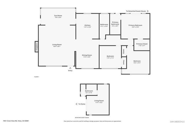 1051 Crest View Rd, Vista, CA 92081