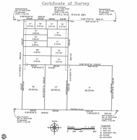 Lot M E Sparling Road, Kingsley, MI 49649
