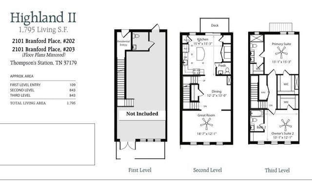 2101 Branford Pl Apt 203, Thompsons Station, TN 37179