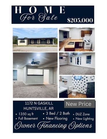 1172 N Gaskill Street, Huntsville, AR 72740