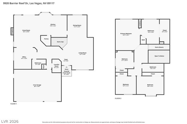 9920 Barrier Reef Drive, Las Vegas, NV 89117