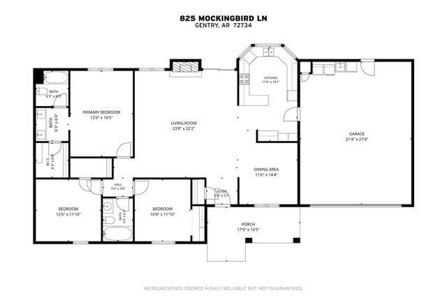 825 Mockingbird Lane, Gentry, AR 72734